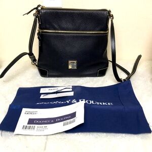 Dooney & Bourke Black Leather Crossbody Bag